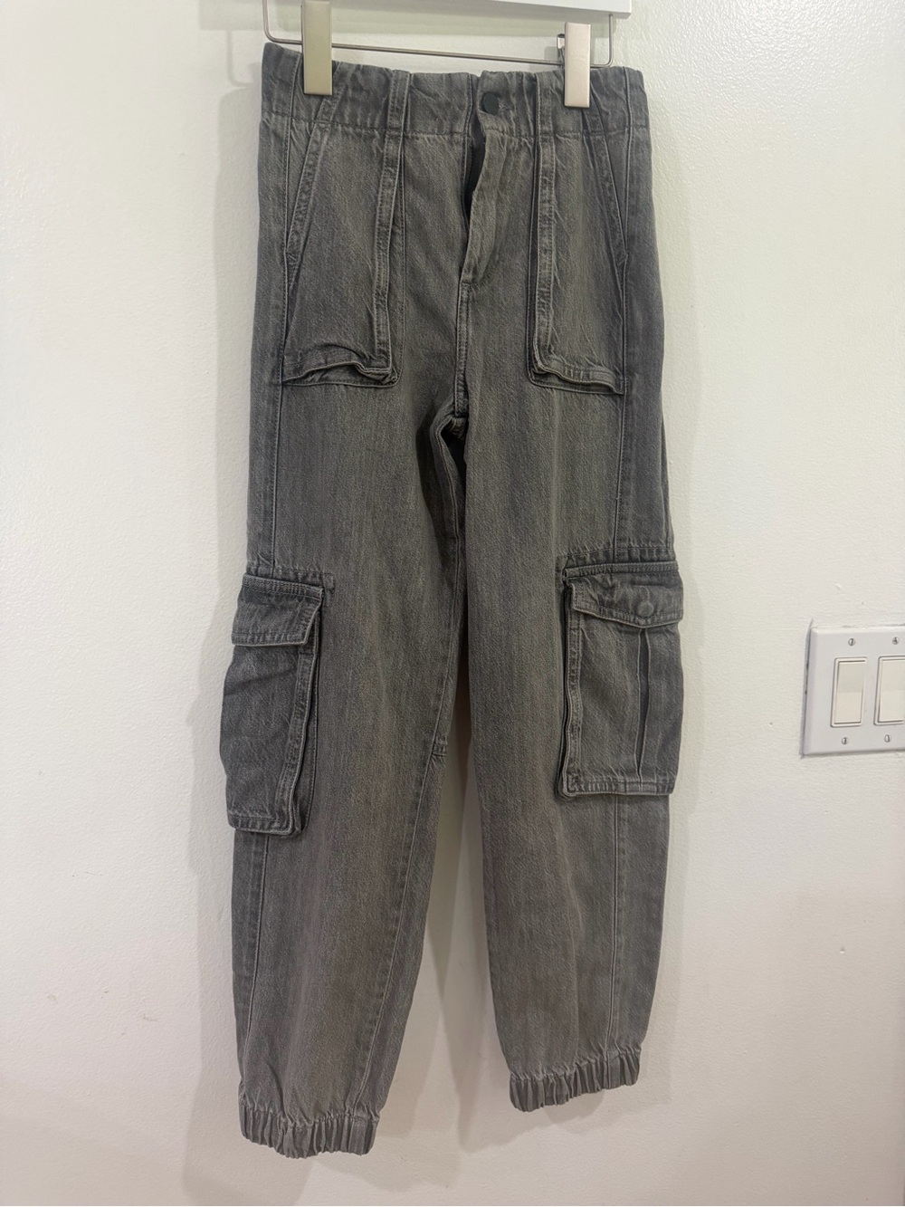 All Saints Kids Gray Cargo Jeans